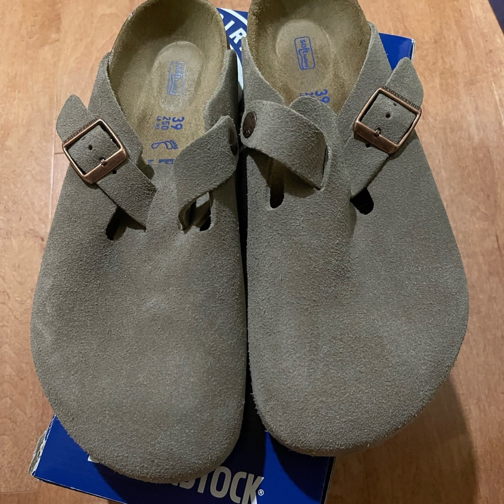 Taupe Birkenstocks Wide/regular Size 39 Women’s